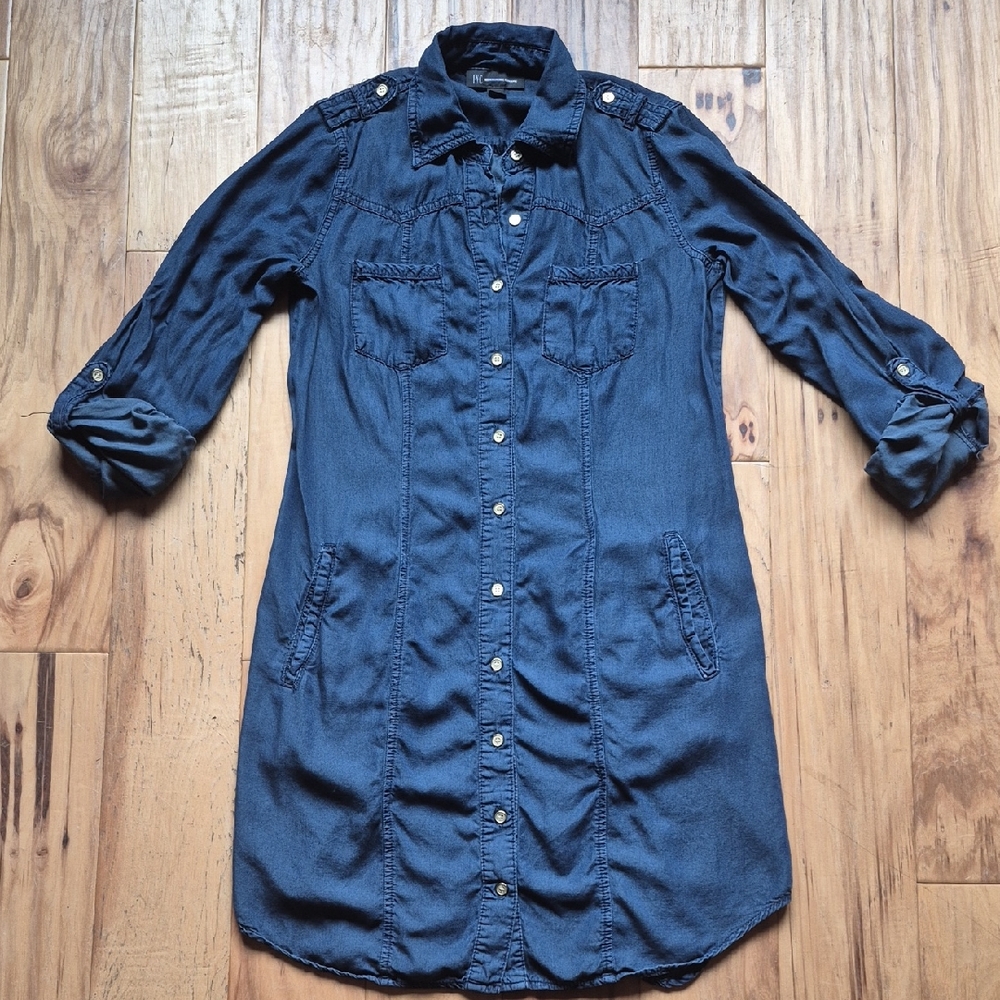 INC International Concepts Blue Denim Dress